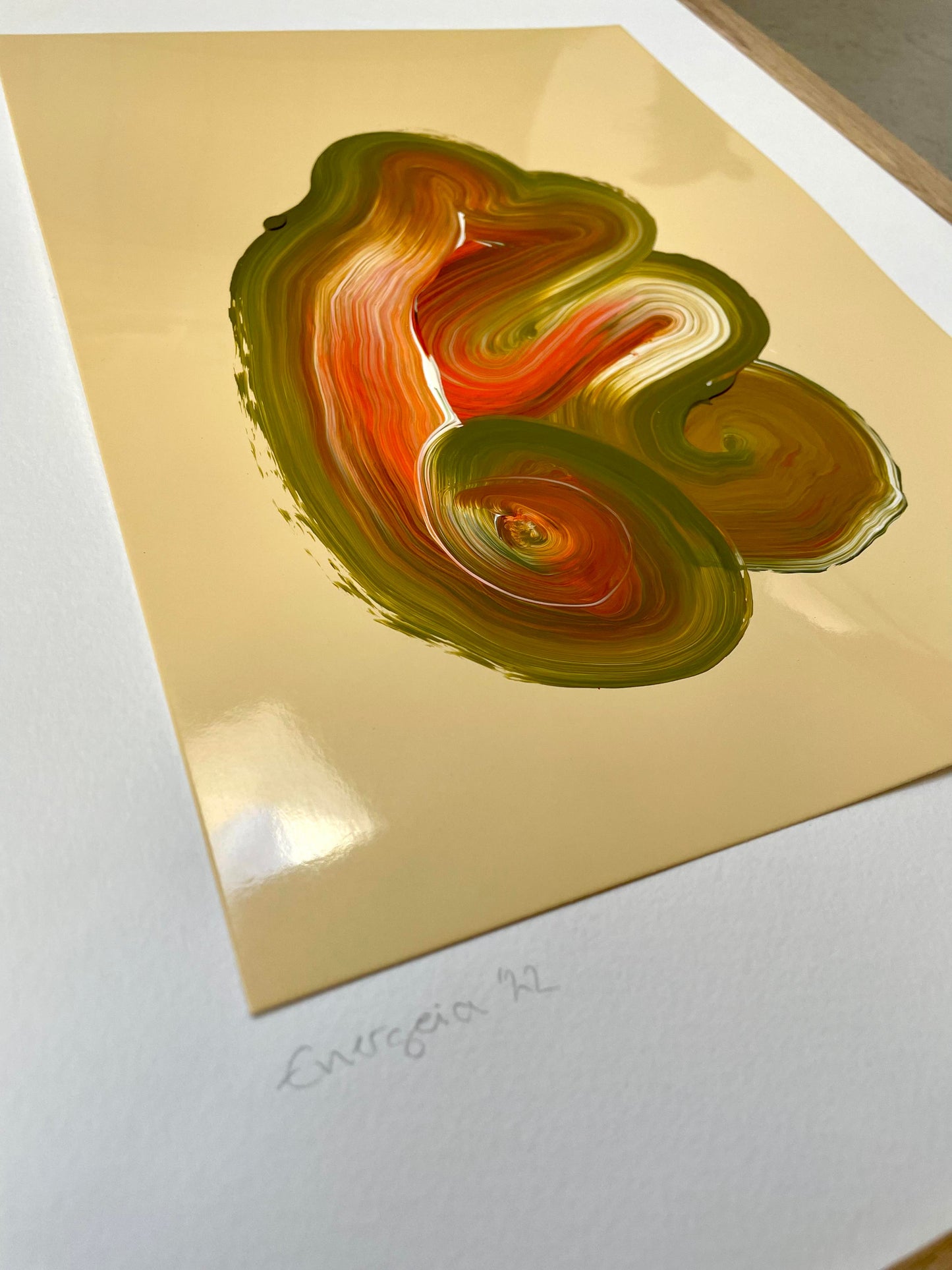 'Energeia' Yellow / 30x40cm